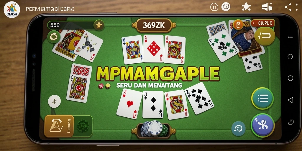 Screenshot gameplay Gaple 369ZK menampilkan suasana kompetitif yang seru.