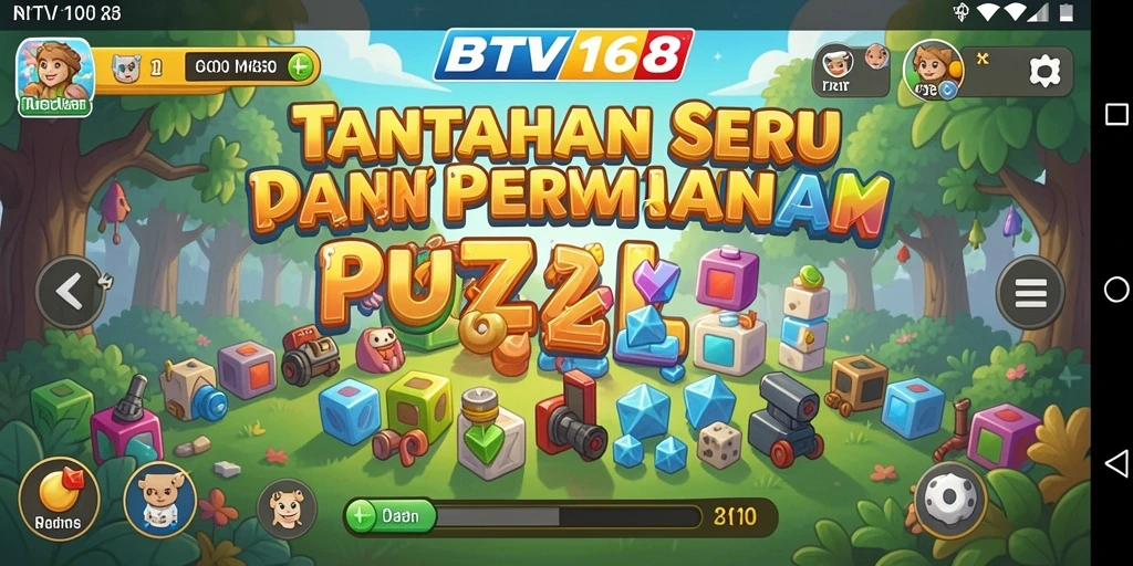 Screenshot BTV168 menunjukkan gameplay seru dan tantangan Puzzle.