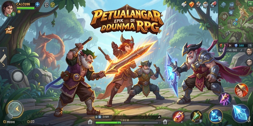 Tampilan gameplay menakjubkan di CALO288 dengan aksi RPG yang seru.