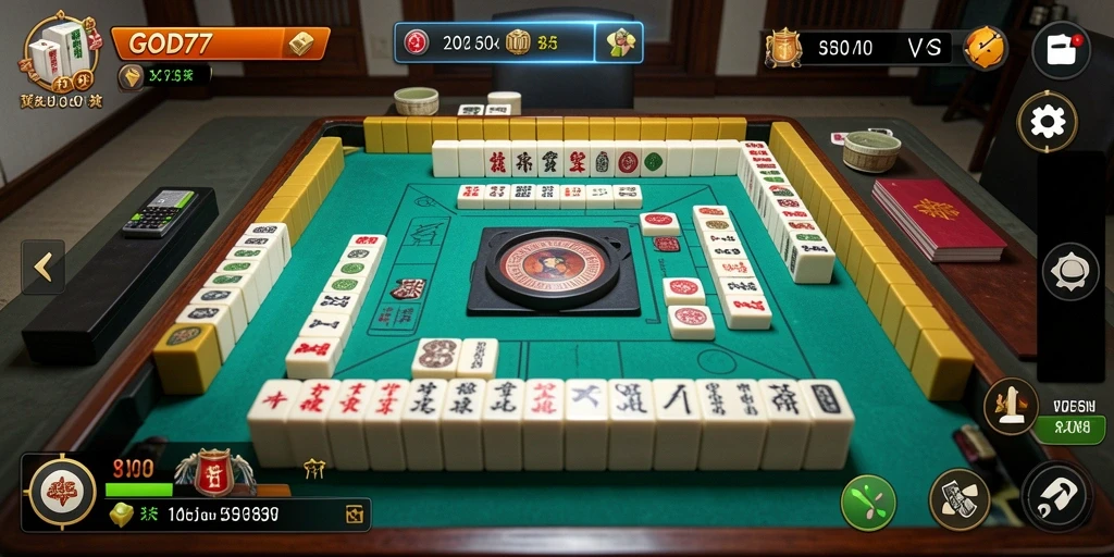 Tampilan gameplay Mahjong yang menarik dan seru.