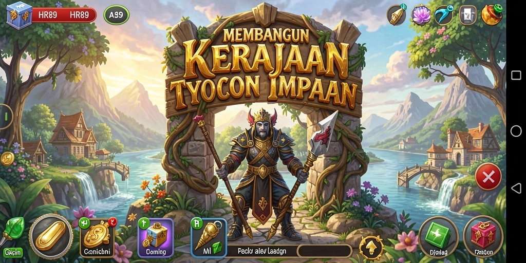Screenshot gameplay Tycoon yang menarik dan interaktif.