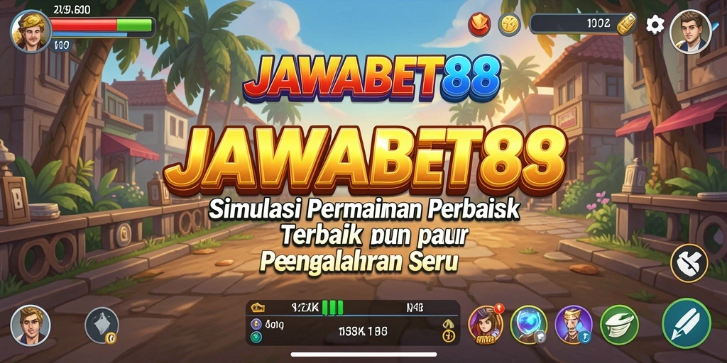 Screenshot utama JAWABET88 menampilkan momen gameplay Simulation yang mendebarkan.
