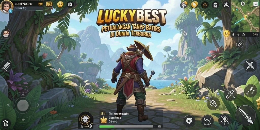 Tampilan gameplay menakjubkan di dunia terbuka LUCKYBEST.