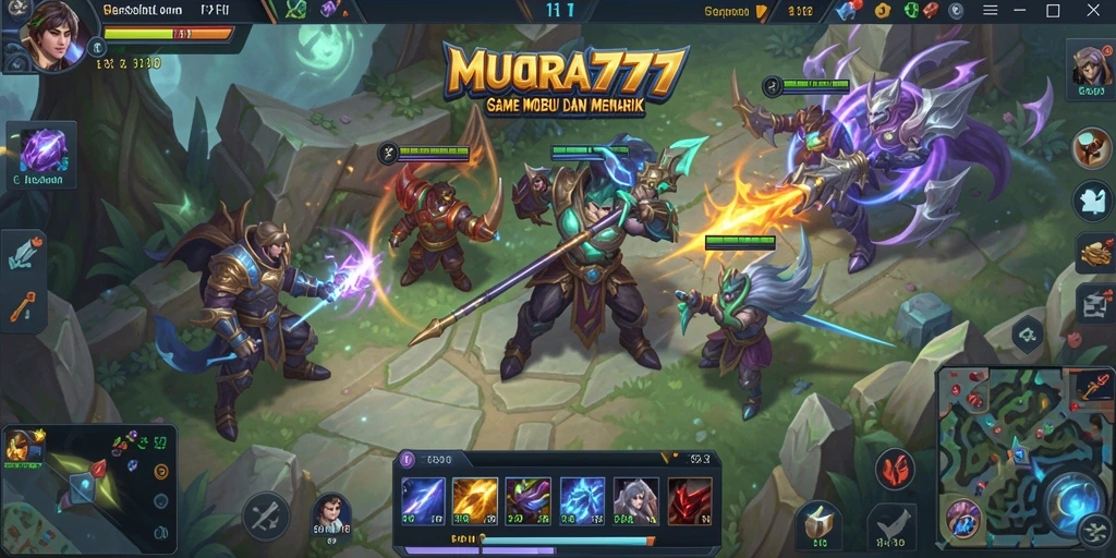 Screenshot dari gameplay seru MOBA MUARA777
