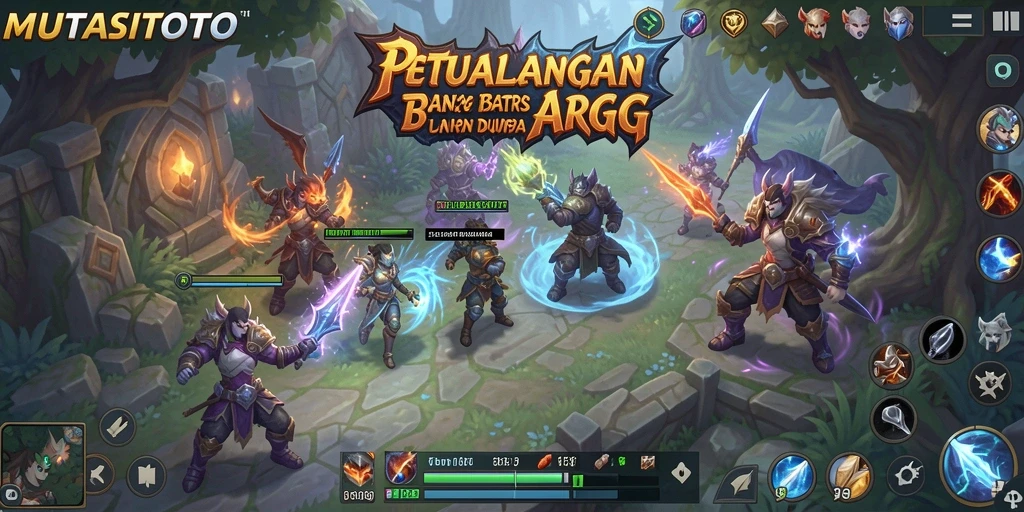 Tampilan gameplay <strong>MUTASITOTO</strong> yang penuh aksi dan strategi dalam pertarungan.