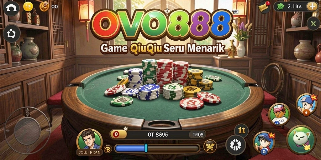 Tampilan gameplay seru OVO88 dengan strategi QiuQiu.
