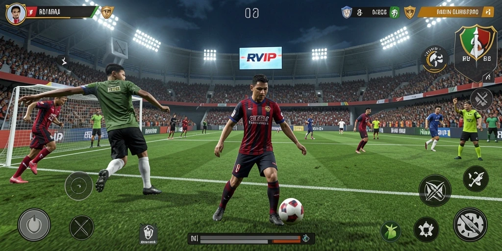 Tampilan gameplay seru di RVIP dengan aksi olahraga yang mendebarkan.