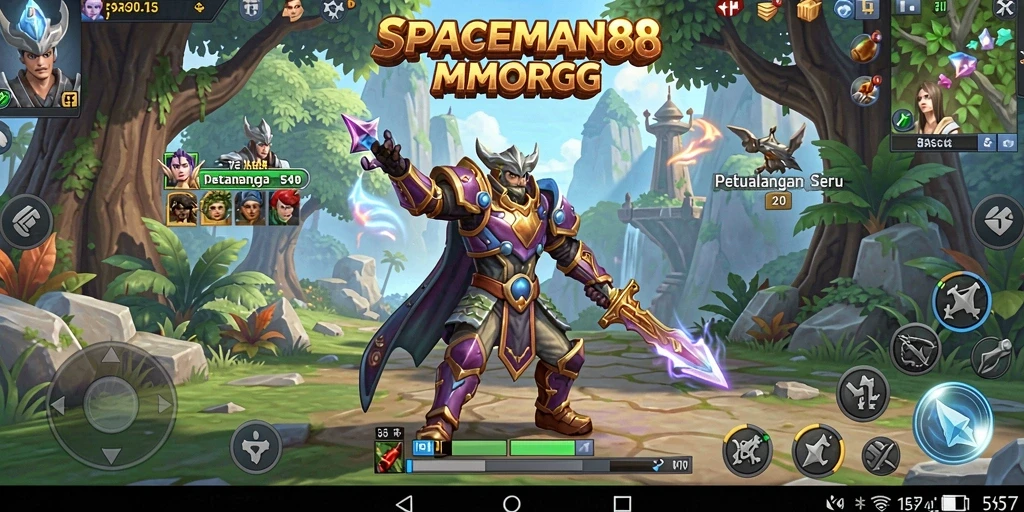 Tangkapan layar utama SPACEMAN88 menampilkan aksi seru dalam dunia MMORPG.