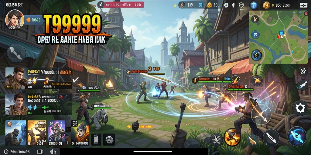 Tangkapan layar menunjukkan antarmuka pengguna T9999 yang sederhana dan intuitif.