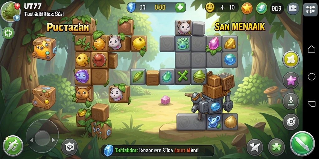 Tampilan gameplay UT77 menampilkan teka-teki yang menantang dan menarik.