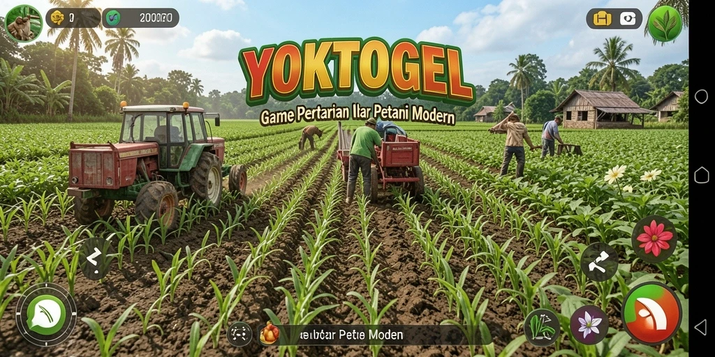 Gambar menampilkan aktivitas seru dalam gameplay bertani YOKTOGEL.